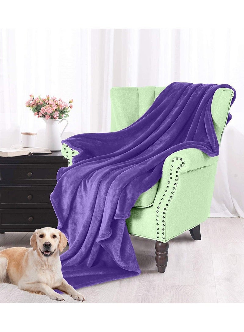 T G H Flannel Fleece Single Size 160x220cm for All Season Fluffy Blanket Warm Bed Blanket Throw for Sofa & Bed Comfortable and Soft Blanket - Image 3